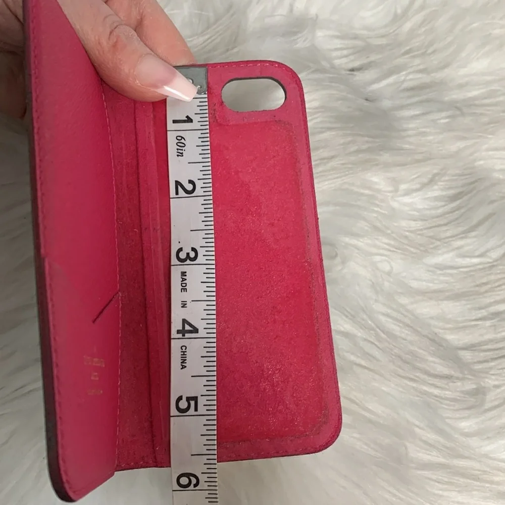 Authentic Louis Vuitton iPhone 7 monogram and hot pink phone case